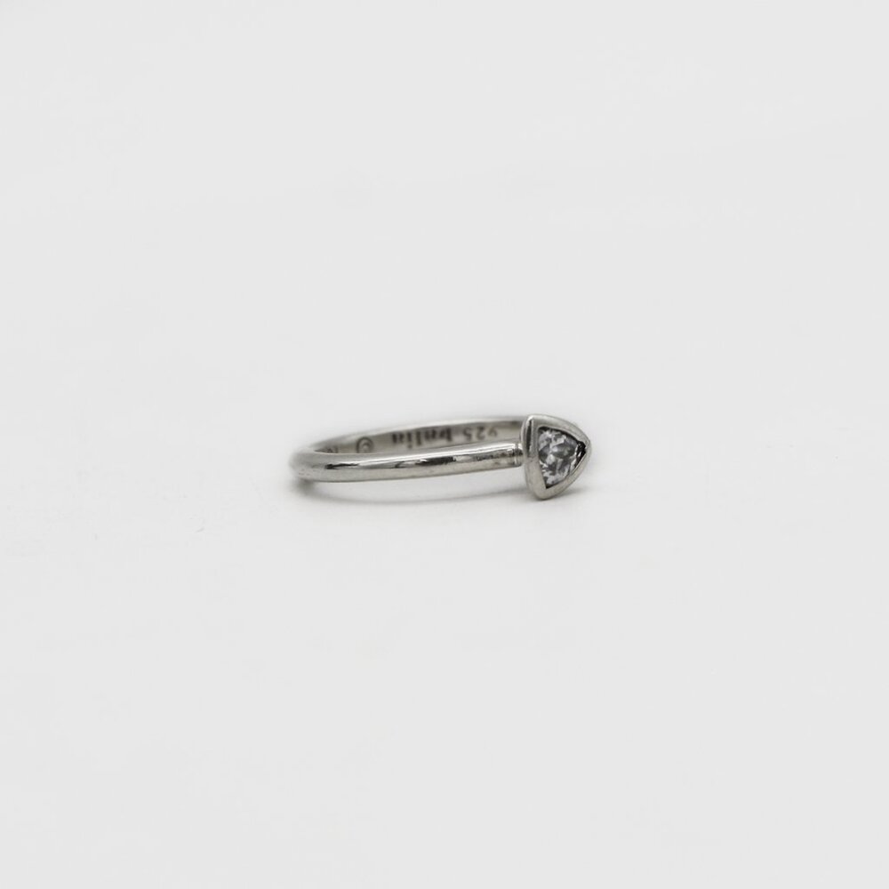 HALIA Perfect Point Notes 925 Silver Stacking Ring - Picture 2 of 4